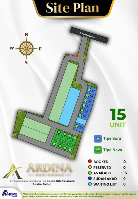 Site Plan Ardina Residence